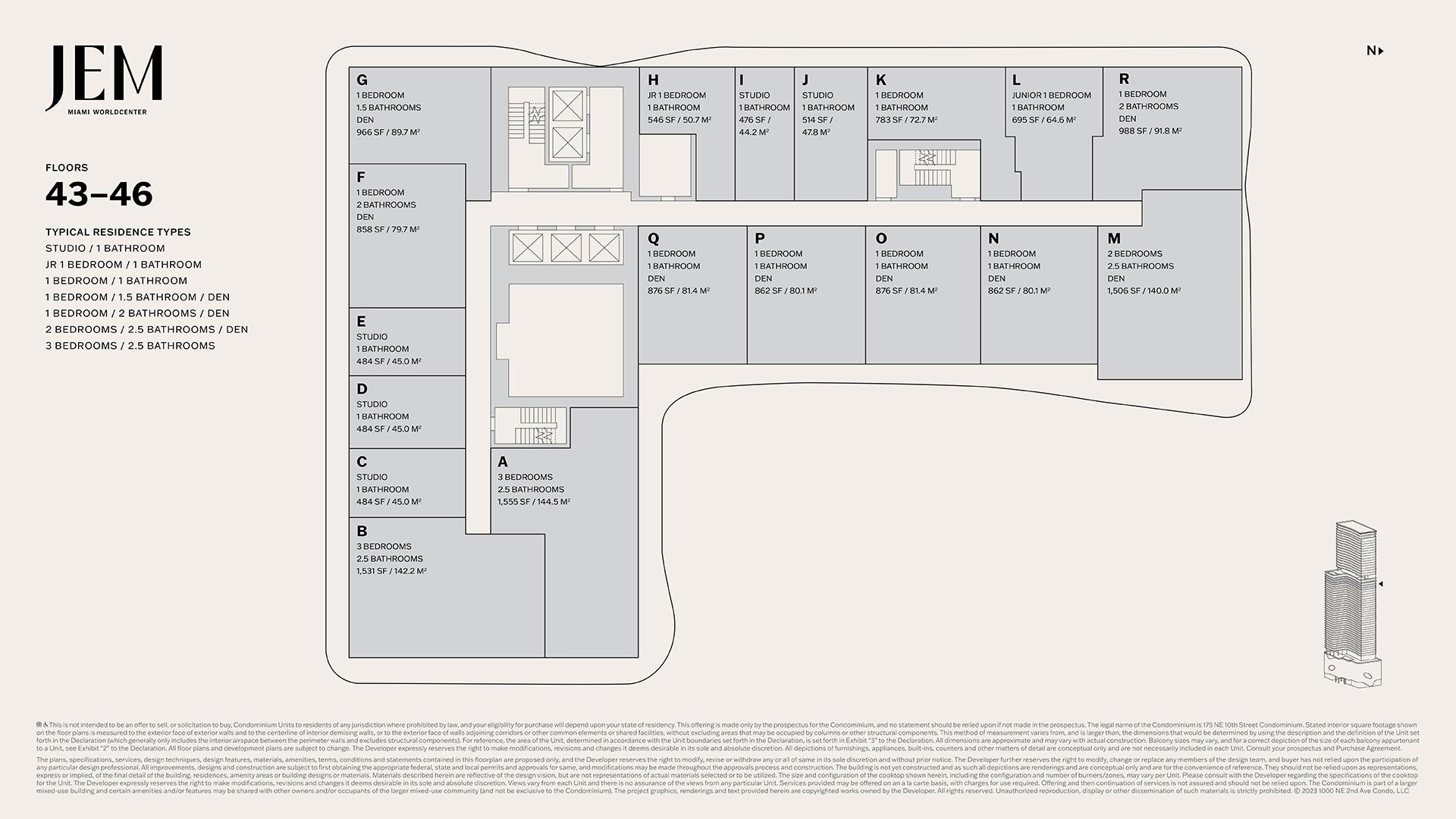 JEM Tower Floorplan
